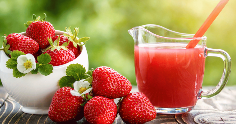 How to make strawberry juice