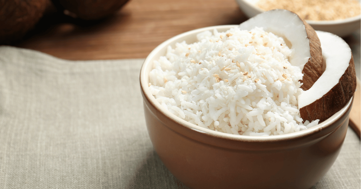 Coconut rice recipe with coconut milk